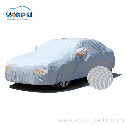 Custom Waterproof UV Protection reflective stripe Car Cover